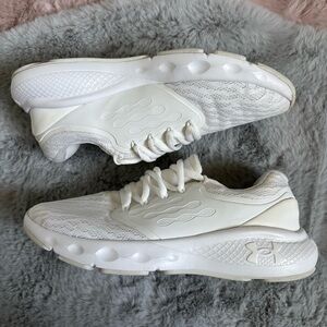 Under armour white charged sneakers